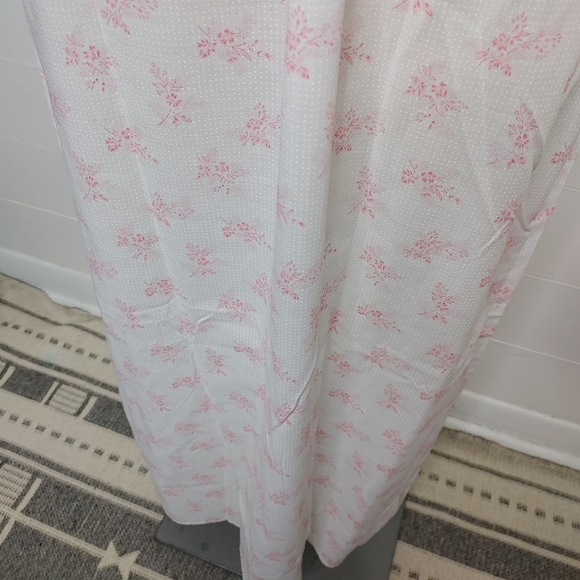 Vintage Cotton Blend Maxi Nightgown Size L - Picture 8 of 11